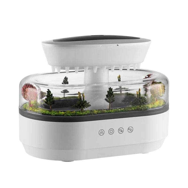 Raindrop Aroma Diffuser with Music & LED Light
